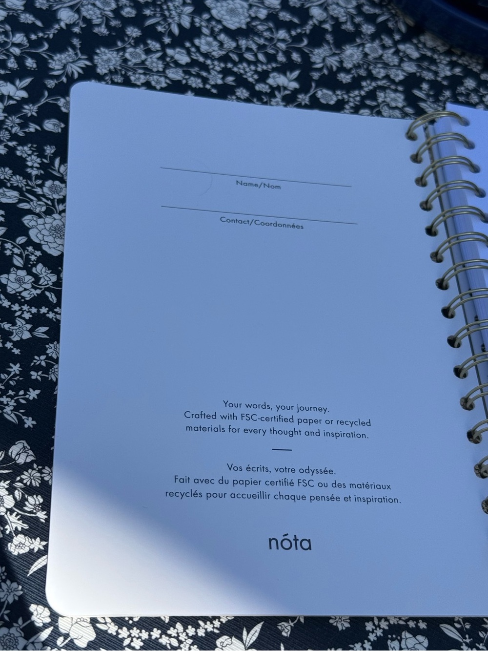 Indigo Hardcover Journal, Lined, 240 pages - Picture 4 of 5